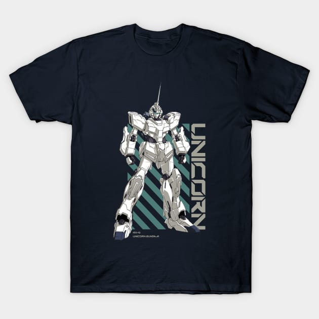 Unicorn Gundam T-Shirt by Shapwac12